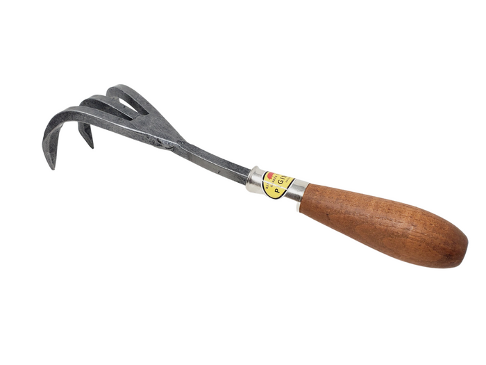 Steel Three Tine Cultivator-Red Pig Garden Tools-Atlas Preservation