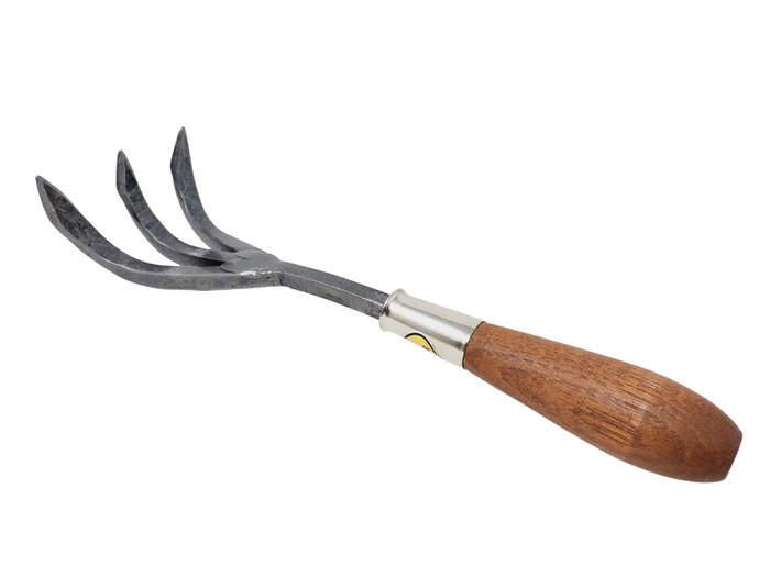 Steel Three Tine Cultivator-Red Pig Garden Tools-Atlas Preservation