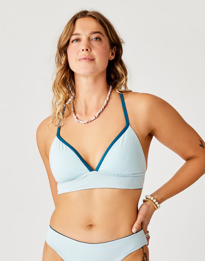 Stevie Reversible Top: Azul/Ice - FINAL SALE