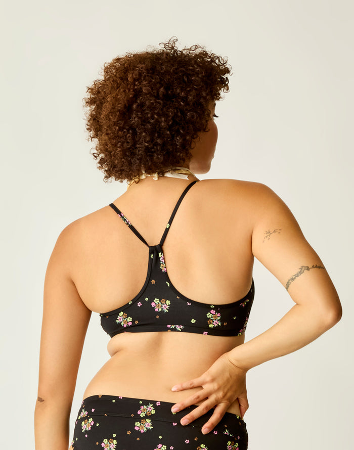 Stinson Top: Black Floret - FINAL SALE