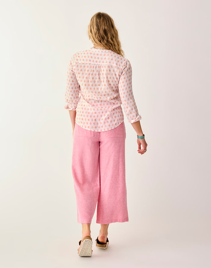 Suki Linen Pant: Chateau Chambray - FINAL SALE