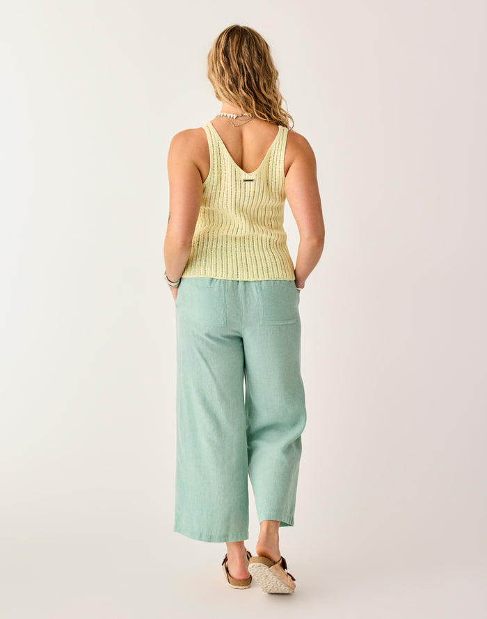 Suki Linen Pant: Haze Chambray - FINAL SALE