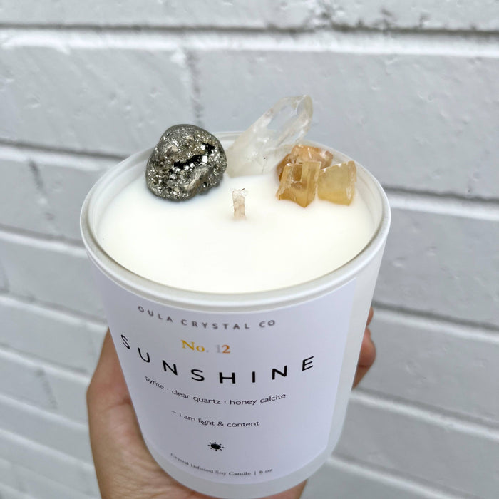 Sunshine Crystal Candle