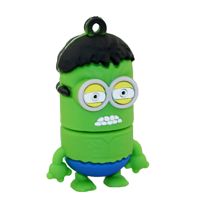 Super Hero MINIONS Despicable Me USB Flash Drive 2.0 Hulk Hulkminion- 16gb