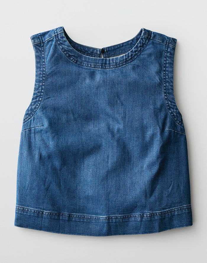Susie Denim Tank: Magnolia