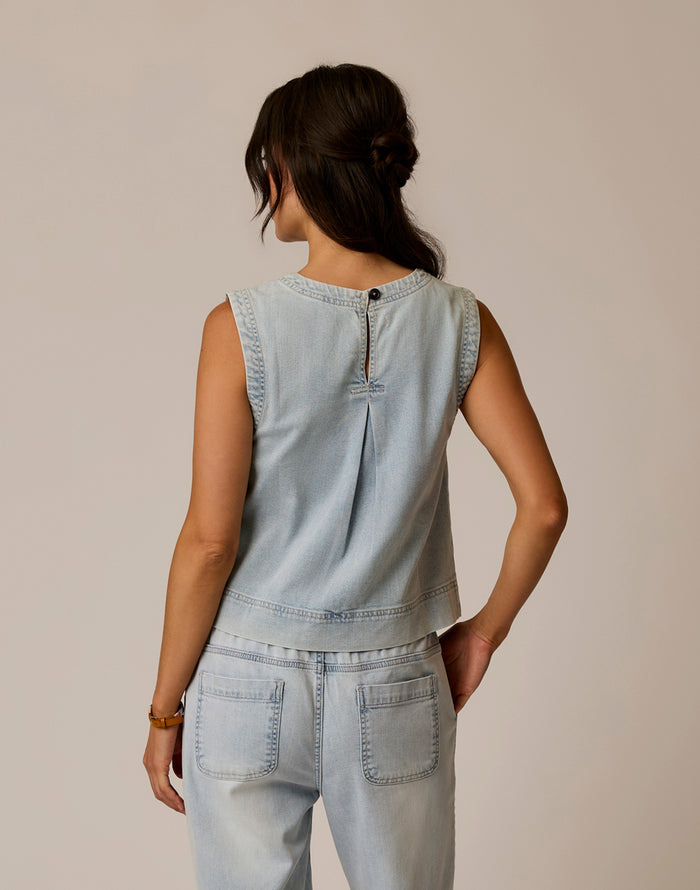 Susie Denim Tank: Savannah