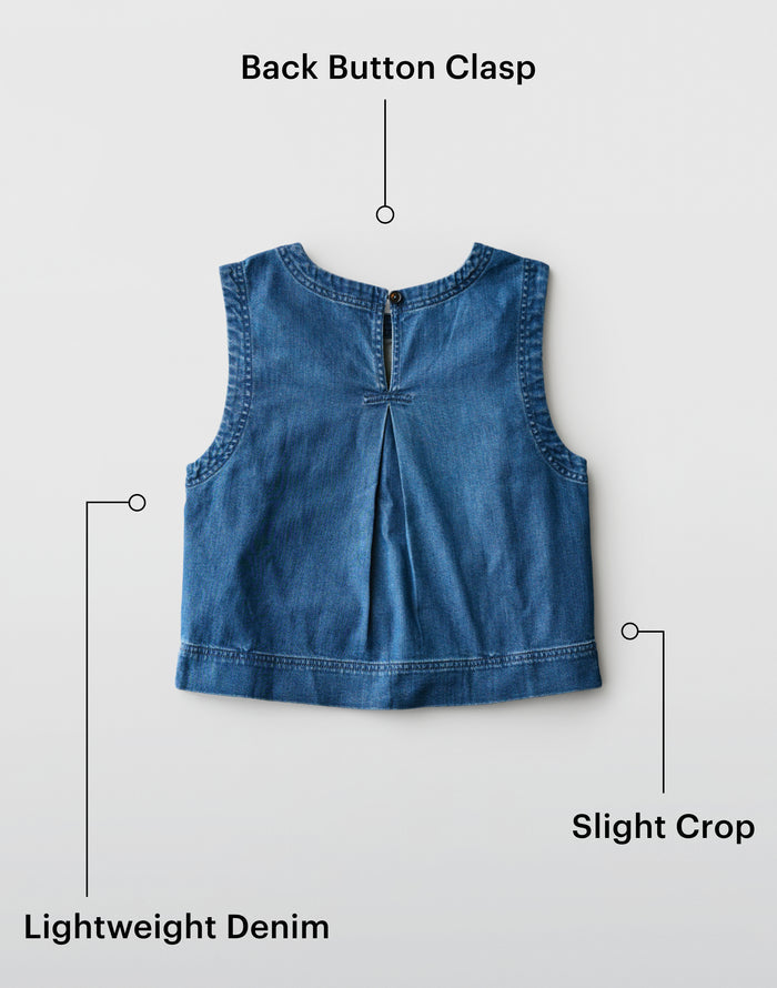 Susie Denim Tank: Savannah