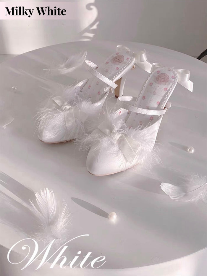 ♡ Swan Lake ♡ - Feather Mule