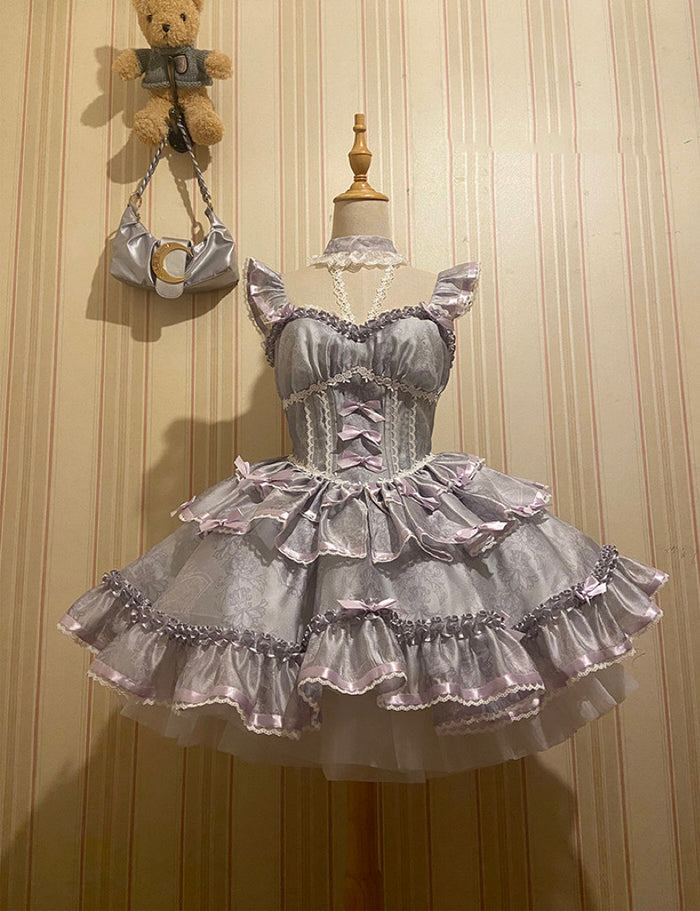 Grey Purple / Dress / S