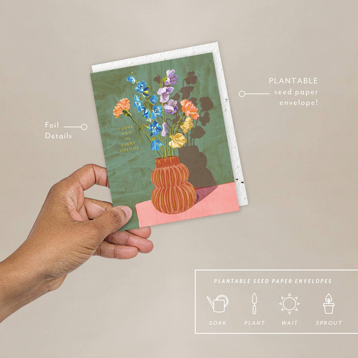 Sweet Days Vase - Love + Friendship Card -  by Carlyle Avenue