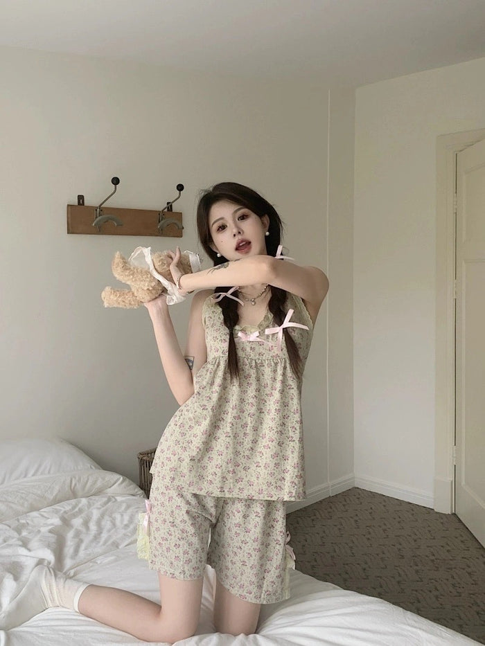 Sweet Floral Camisole Lounge Set