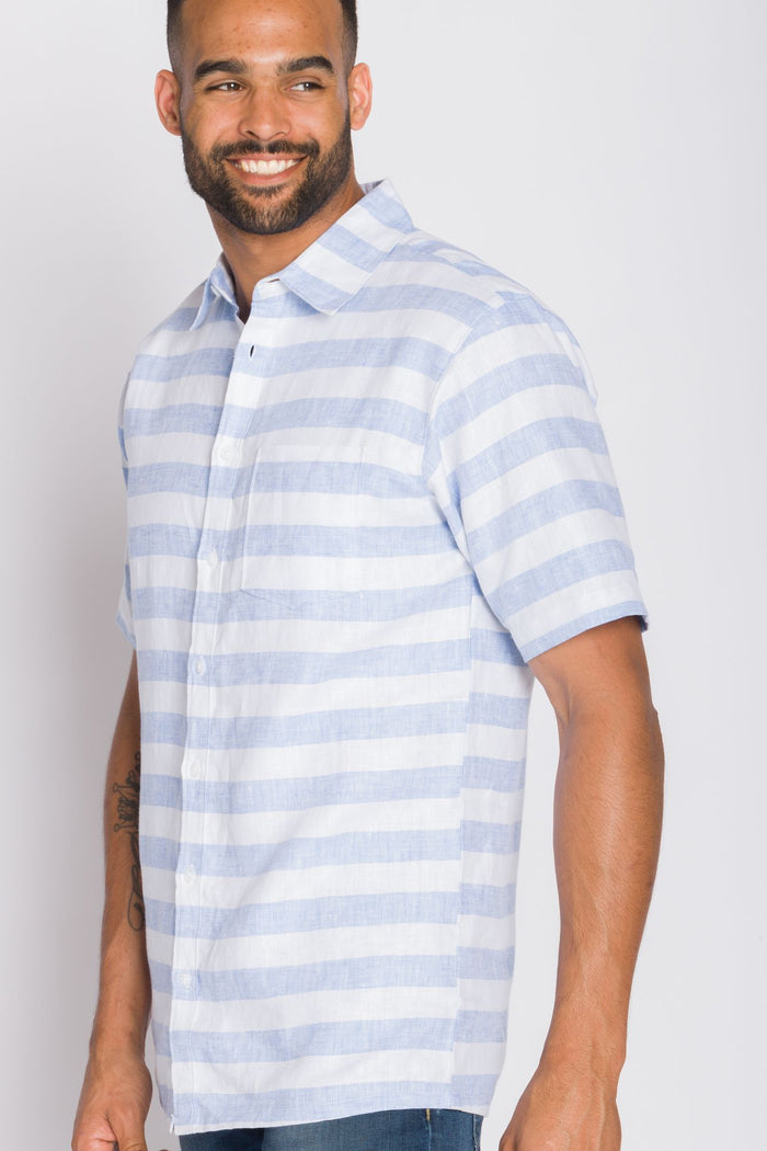 Talbot | Men's Short Sleeve Linen Shirt