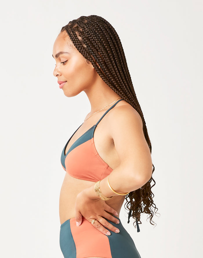 Tamarindo Colorblock Top: Eden w. Clay - FINAL SALE