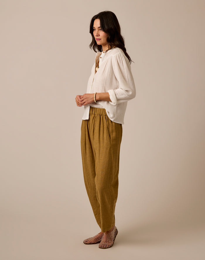 Tatum Double Gauze Shirt: Cloud