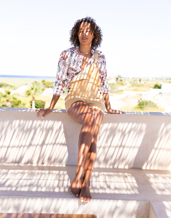 Tatum Gauze Top: Cloud Taj - FINAL SALE