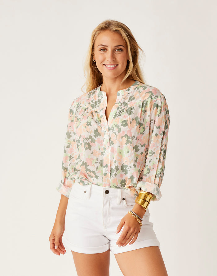Tatum Gauze Top: Cloud Wildflower - FINAL SALE