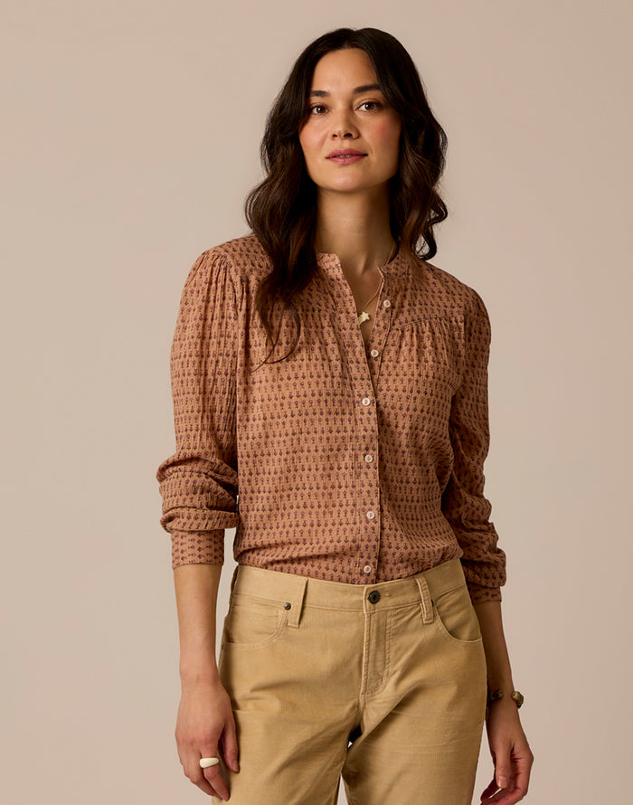 Tatum Gauze Top: Maison Flora
