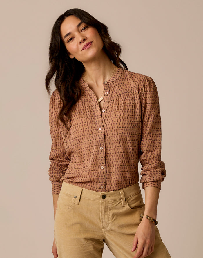 Tatum Gauze Top: Maison Flora