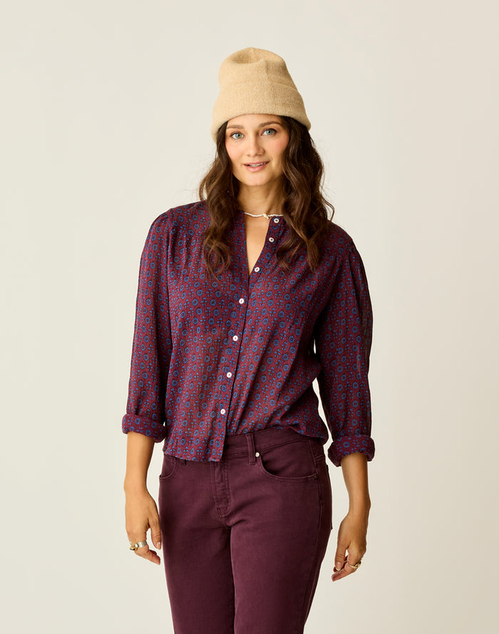 Tatum Gauze Top: Nirvana Batik