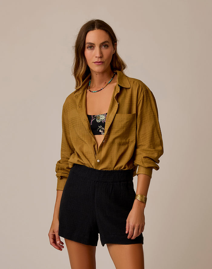 Taylor Textured Tunic: Golden