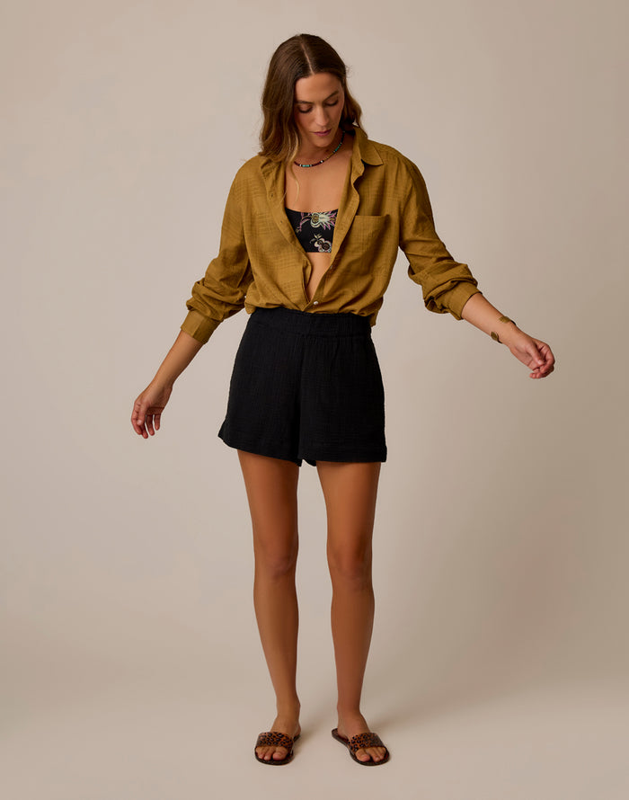 Taylor Textured Tunic: Golden