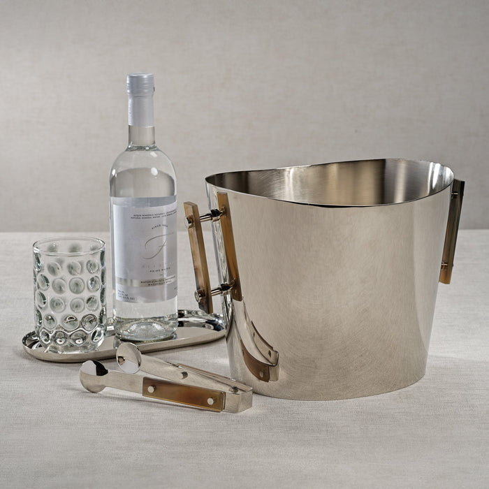The Berkeley Wine Cooler / Ice Bucket with Horn Handles - Large - Ice Bucket by Carlyle Avenue