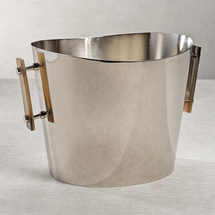 The Berkeley Wine Cooler / Ice Bucket with Horn Handles - Large - Ice Bucket by Carlyle Avenue