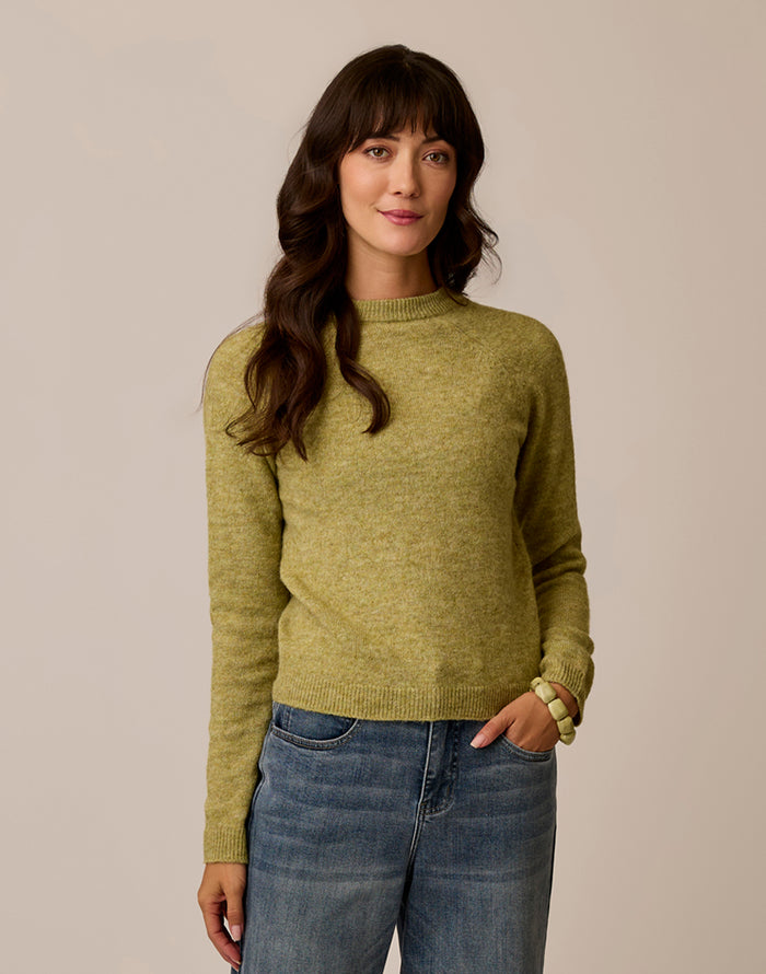 The Cozy Sweater: Moss Heather