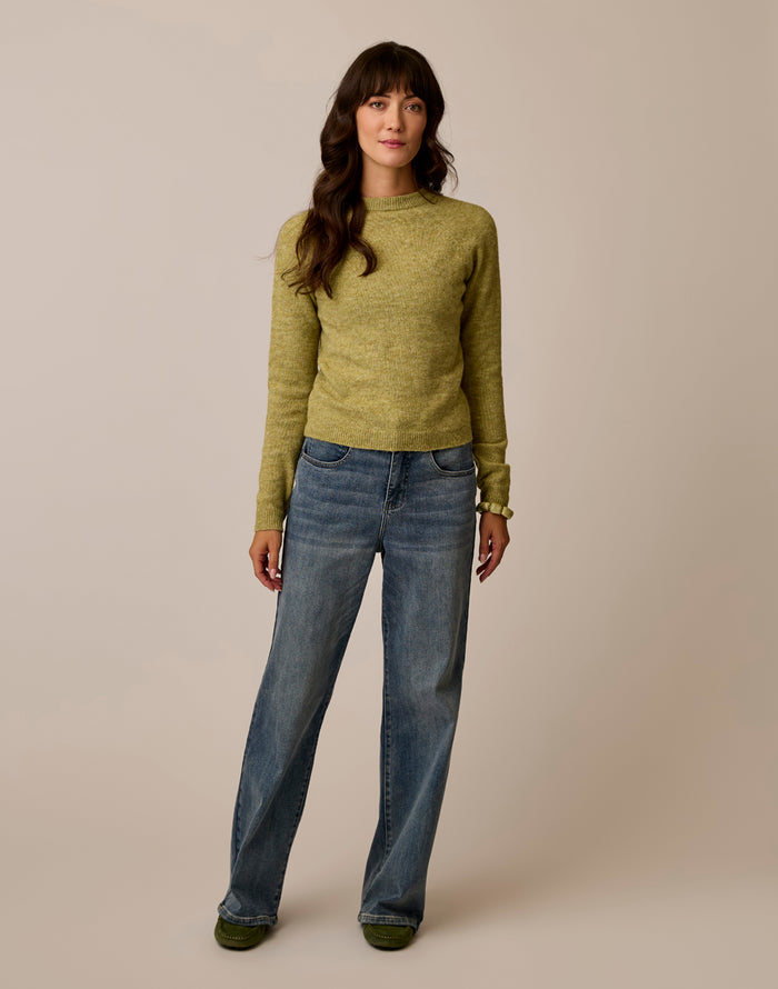 The Cozy Sweater: Moss Heather
