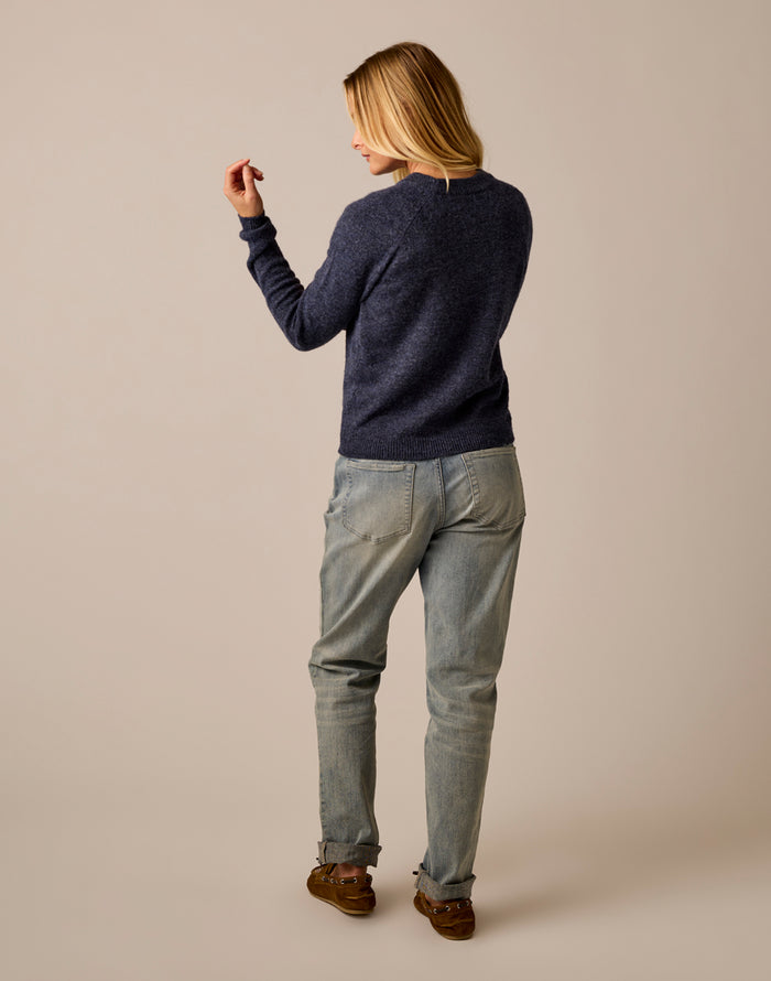 The Cozy Sweater: Navy Heather