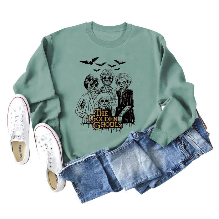 Light green sweater (black word color picture) / S