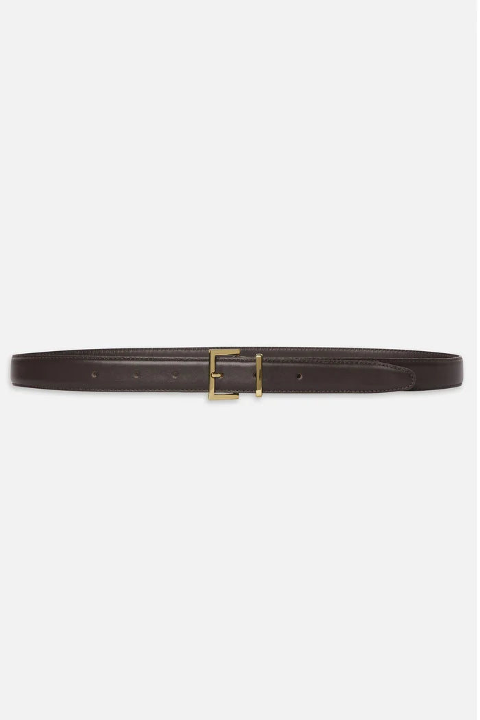 The Leather Square Buckle Belt Accessories FRAME
