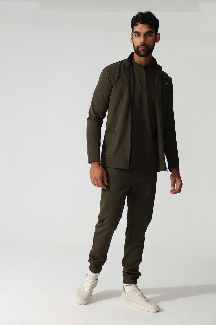 THE MENS MANDARIN LONGSLEEVE TOP - Greens Medi Scrubs South Africa - Premium Medical Uniforms & Apparel - Delivery Across SA