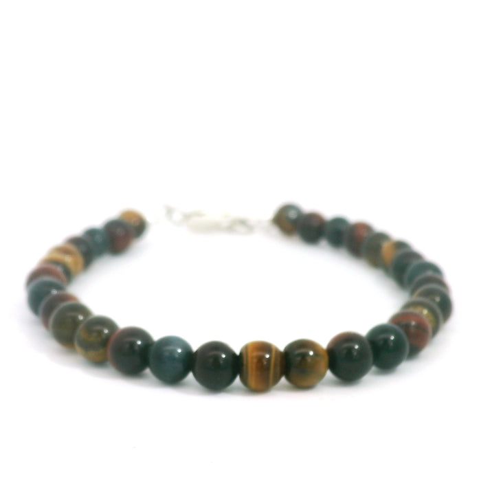 Tiger Eye Trio Gemstone Beaded Bracelet