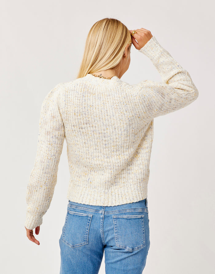 Tinsley Spacedye Sweater: Birch Multi - FINAL SALE