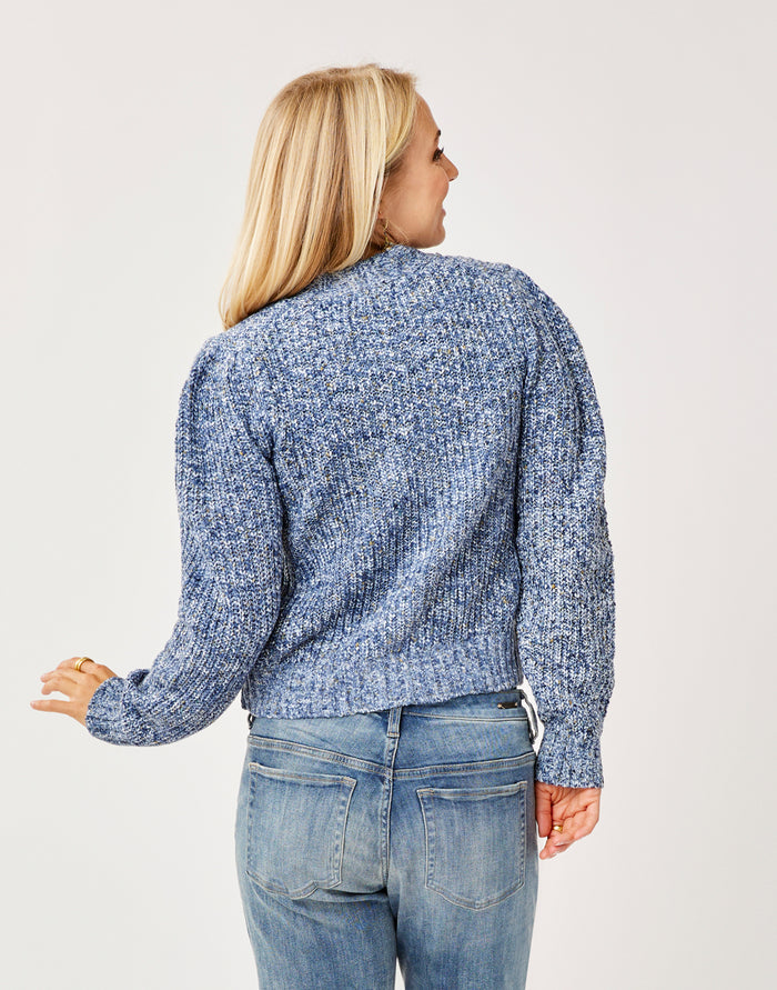 Tinsley Spacedye Sweater: Navy Multi - FINAL SALE