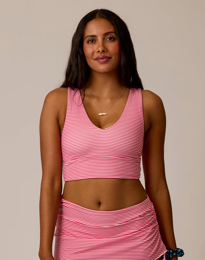 Tofino Top: Melon Stripe