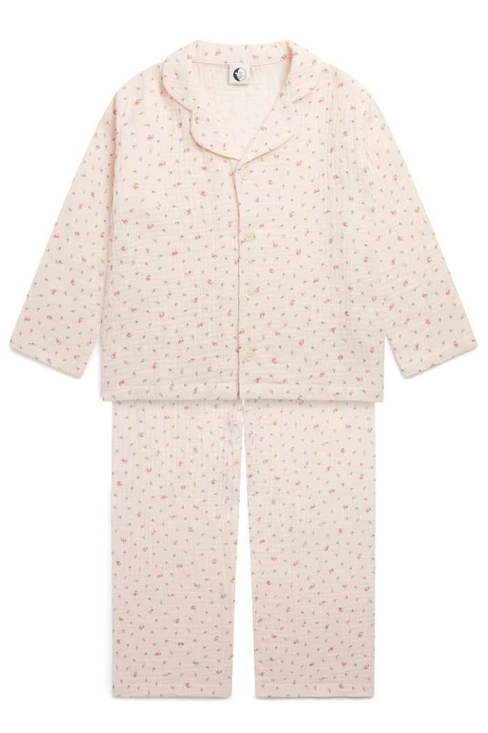 TRADITIONAL PYJAMA SET | BLUSH MUSLIN