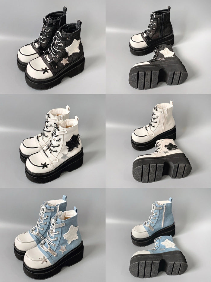 ♡ Transfer Student ♡ - Canvas Platform Bootie