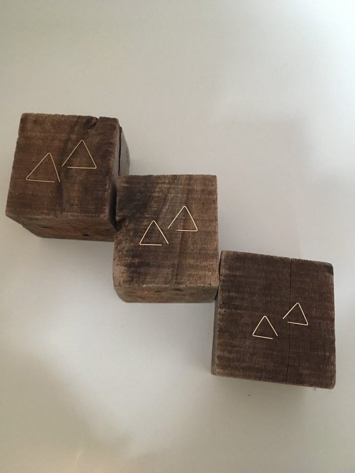 Triangle Open Hoops