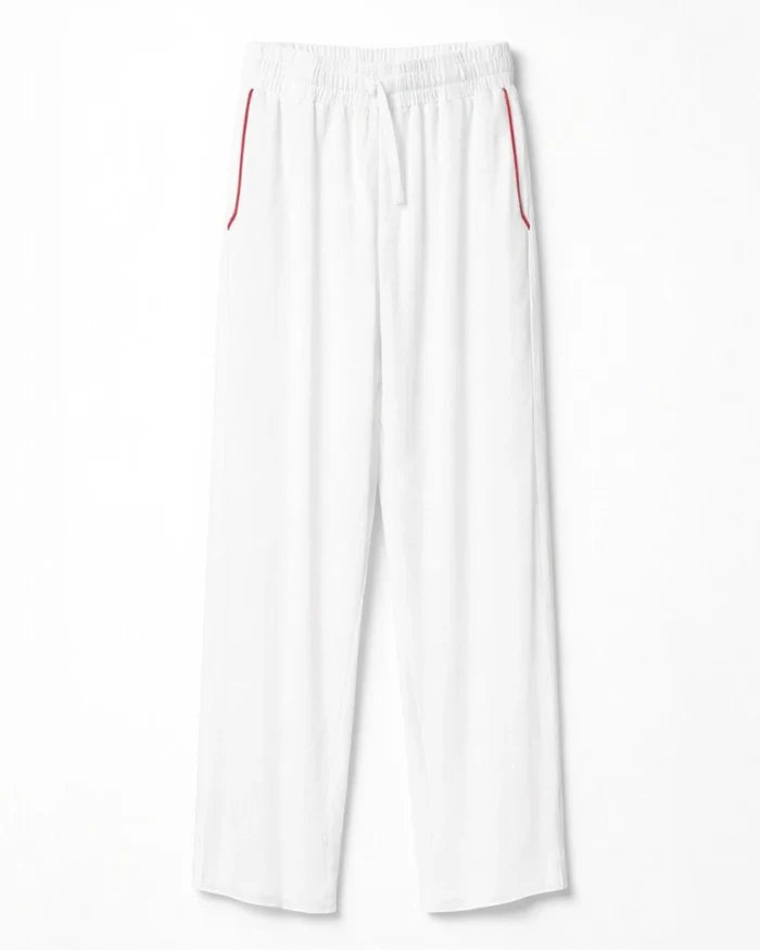 Unisex Bamboo Lounge Pants | White
