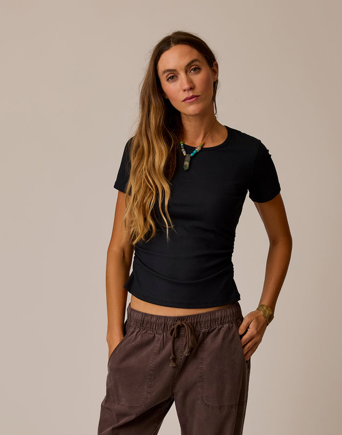 Vega Rib Tee 2.0: Black