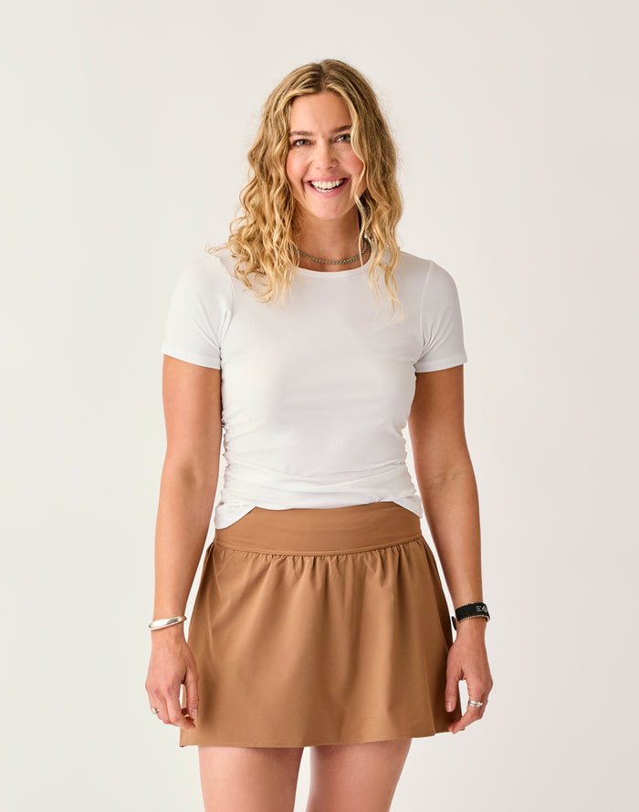 Vega Rib Tee: Cloud