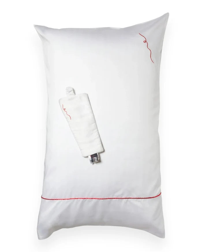 Vegan Silk Bamboo Pillowcase & Eyemask Gift Set | White
