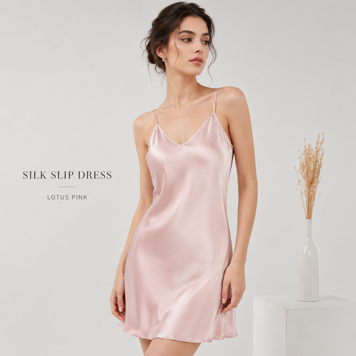 VELSÉE Classic Silk Slip Dress – 19 Momme Mulberry, 8 Colors