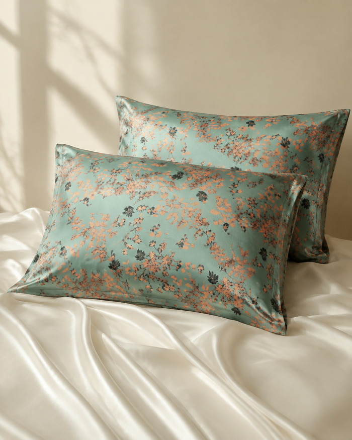 VELSÉE Printed Silk Pillowcase – 40 Momme, 8 Prints