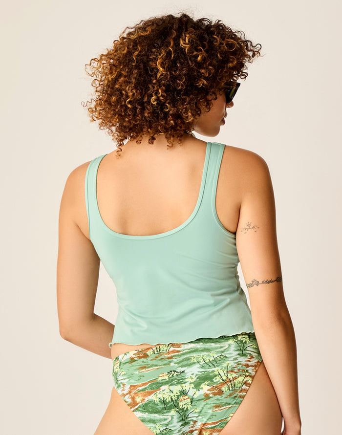 Vida Notchneck Tankini: Haze - FINAL SALE