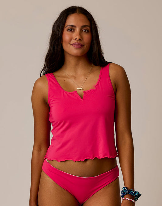 Vida Notchneck Tankini: Watermelon