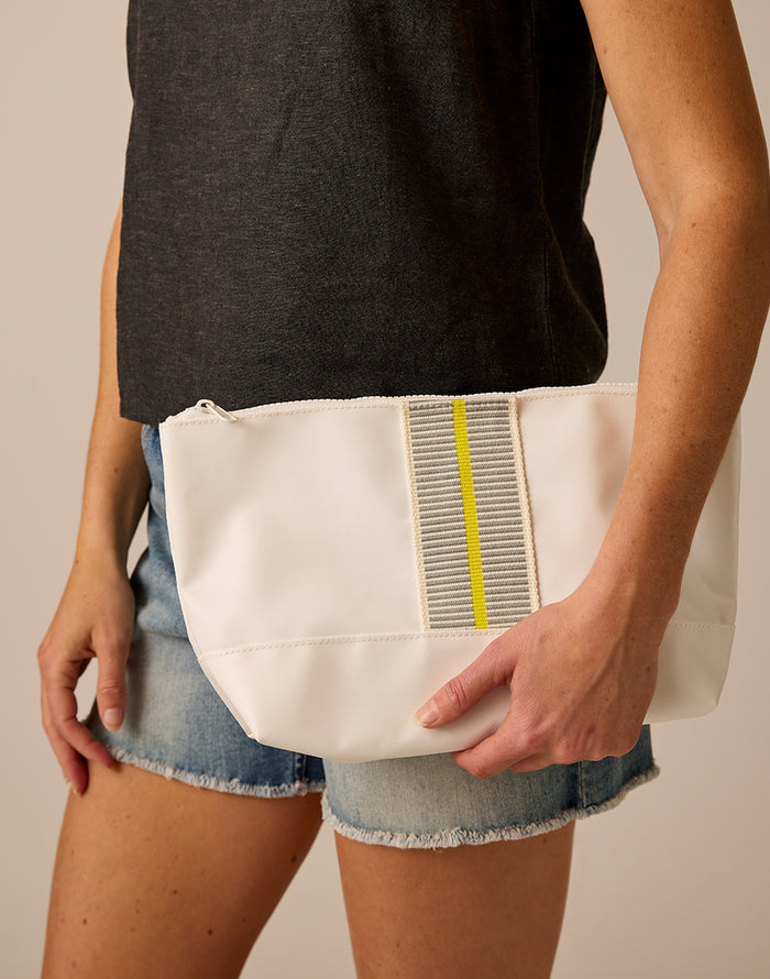 Vieve Pouch: Yellow Stripe
