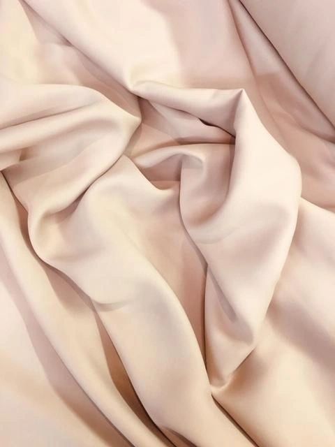 Viscose Matt Italian Satin- Peach Beige